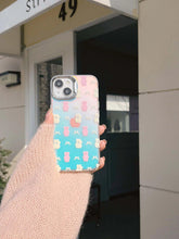 Load image into Gallery viewer, Cartoon bear bow ins bracelet cute shell laser phone case for iphone 15 14 11 12 promax 13 pro max lovely back cover - Shop &amp; Buy
