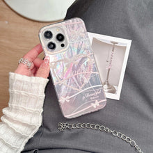 Load image into Gallery viewer, Cartoon pink love bow pink heart pendant ins laser gradient imd phone case for iphone 15 pro max 13 12 11 14 promax cover - Shop &amp; Buy
