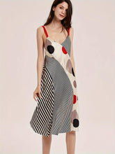 Load image into Gallery viewer, Casual Polka Dot Silk Dress - Shop &amp; Buy
