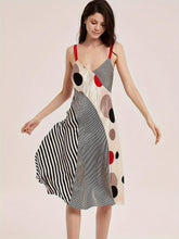 Load image into Gallery viewer, Casual Polka Dot Silk Dress - Shop &amp; Buy
