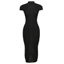 Load image into Gallery viewer, Casual Women Knit Ribbed O-neck Streetwear Solid Color Long Dress Streetwear Dresses For Women - Shop &amp; Buy
