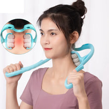 Load image into Gallery viewer, Plastic Pressure Point Therapy Neck Massageador Massagem Relieve Hand Roller Neck Massager for Neck Shoulder Trigger Point
