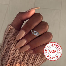 Load image into Gallery viewer, Chic &amp; Elegant 925 Sterling Silver Ring - Sparkling Zirconia in Heart &amp; Infinity Design - Shop &amp; Buy
