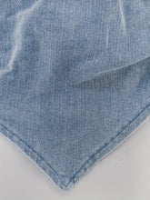 Load image into Gallery viewer, Chic Blue Denim Tube Top - Slim Fit with Zip Back Detail - Flowy Hanky Hem for Womens Casual Elegance - Shop &amp; Buy
