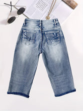 Load image into Gallery viewer, Chic Capri Denim Jeans for Women - Stretchy Slim Fit, Ripped and Distressed Wash - Shop &amp; Buy
