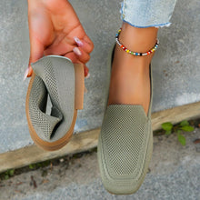Load image into Gallery viewer, Chic Comfort Knit Flats - Easy Slip-On, Square Toe, Versatile Style for Everyday Elegance - Shop &amp; Buy
