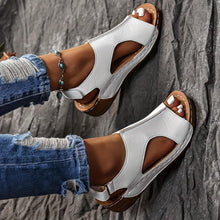 Load image into Gallery viewer, Chic Comfy Wedge Sandals for Women - All-Day Comfort Ankle Strap, Casual Open Toe with Platform Heel
