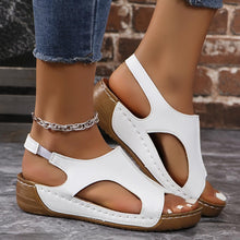 Load image into Gallery viewer, Chic Comfy Wedge Sandals for Women - Summer-Ready Cutout Design with Secure Ankle Strap
