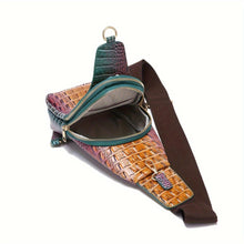 Load image into Gallery viewer, Chic Crocodile Texture Sling Chest Bag - Multi-Pocket Design for Organized Storage - Shop &amp; Buy

