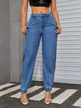 Load image into Gallery viewer, Chic DenimColab Jogger Pants - Comfortable Cotton, Sexy Split, All-Seasons Elegant Wear - Shop &amp; Buy

