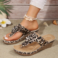Load image into Gallery viewer, Chic Floral-Embellished Wedge Sandals for Women - Comfortable Soft-Sole Beach Slides - Shop &amp; Buy
