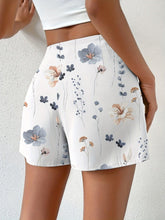 Load image into Gallery viewer, Chic Floral Print High Waist Shorts - Ruched Detail, Button Front, Casual Style - Shop &amp; Buy
