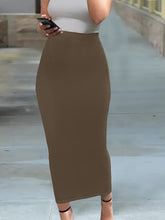 Load image into Gallery viewer, Chic High-Waist Pencil Skirt - Sleek Fit, Spring/Summer Elegance, Womens Fashion Staple - Shop &amp; Buy
