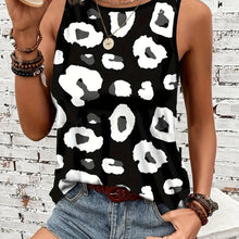 Load image into Gallery viewer, Chic Leopard Print Tank Top – Comfortable Crew Neck &amp; Sleeveless Design – Ideal for Stylish Summer Outfits and Casual Wear - Shop &amp; Buy
