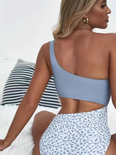 Load image into Gallery viewer, Chic One-Shoulder One-Piece Swimsuit – High-Stretch, Asymmetrical Cutout Design - Shop &amp; Buy
