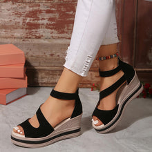 Load image into Gallery viewer, Chic Platform Wedge Sandals for Women - Easy Zip, Hollow-Out Design, Comfy for Beach &amp; Vacation - Shop &amp; Buy
