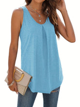 Load image into Gallery viewer, Chic Pleated Tank Top - Breezy &amp; Comfortable - Ideal for Summer Leisure - Shop &amp; Buy
