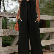 Load image into Gallery viewer, Chic Plus Size Wide-Leg Jumpsuit - Sleeveless, Casual with Pockets - Versatile Outfit for Any Occasion - Shop &amp; Buy
