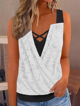 Load image into Gallery viewer, Chic Ruched Sleeveless Tank Top - Lace Detailing, Comfort Fit for Casual Summer Days, Womens Fashion - Shop &amp; Buy
