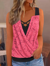 Load image into Gallery viewer, Chic Ruched Sleeveless Tank Top - Lace Detailing, Comfort Fit for Casual Summer Days, Womens Fashion - Shop &amp; Buy
