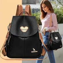 Load image into Gallery viewer, Chic Ruched Texture Backpack - Fashion PU Leather Flap Daypack with Two-way Carry - Shop &amp; Buy
