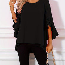 Load image into Gallery viewer, Chic Ruffle-Sleeve Blouse - Versatile &amp; Comfort Fit for Spring/Fall, Womens Fashion Essential - Shop &amp; Buy
