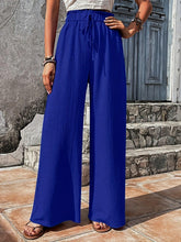 Load image into Gallery viewer, Chic Solid High Waist Wide Leg Pants - Breathable Casual Style for Spring &amp; Summer - Shop &amp; Buy
