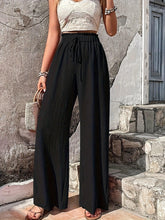 Load image into Gallery viewer, Chic Solid High Waist Wide Leg Pants - Breathable Casual Style for Spring &amp; Summer - Shop &amp; Buy
