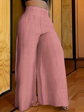 Load image into Gallery viewer, Chic Solid Palazzo Pants - Effortless Elastic Waist, Wide Leg Design - Perfect for Casual Chic Style - Shop &amp; Buy
