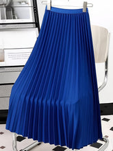 Load image into Gallery viewer, Chic Solid Pleated High Waist Skirt - Fashionable &amp; Flattering for Spring to Fall - Shop &amp; Buy
