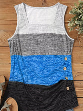 Load image into Gallery viewer, Chic Striped Print Tank Top - Fashionable Square Neck, Sleeveless Style - Shop &amp; Buy
