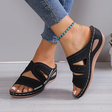 Load image into Gallery viewer, Chic Summer Espadrille Wedges for Women - Comfortable Slip-On Platform Sandals with Stylish Open Toe Design for Casual Wear - Shop &amp; Buy
