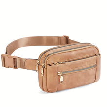 Load image into Gallery viewer, Chic Vegan Leather Fanny Pack-Adjustable Belt, Convertible Crossbody Bag-Stylish Travel &amp; Daily Use - Shop &amp; Buy
