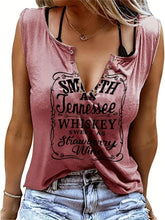 Load image into Gallery viewer, Chic Whiskey Motif Sleeveless Tee - Breezy Spring &amp; Summer Comfort - Shop &amp; Buy
