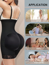 Load image into Gallery viewer, Closure Front Lace Trim High Waist Shaping Shorts, Comfy &amp; Breathable Tummy Control Butt Lifting Shorts - Shop &amp; Buy
