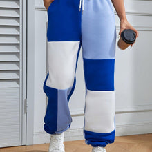 Load image into Gallery viewer, Color Block Jogger Pants - Ultra-Relaxed Fit, Adjustable Drawstring Waistband, Effortlessly Chic Casual Style - Shop &amp; Buy
