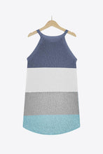 Load image into Gallery viewer, Color Block Round Neck Sleeveless Knit Top - Shop &amp; Buy
