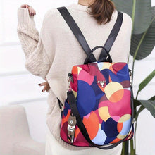 Load image into Gallery viewer, Colorblock Circle Pattern Backpack Purse, Anti-theft Daypack, Casual Two-way Shoulder Bag - Shop &amp; Buy
