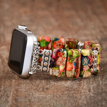 Load image into Gallery viewer, Colorful Natural Stone Bracelet Beaded-Bands Compatibe With Apple Watch Series 9 8 7 6 5 4 3 2 1 - Shop &amp; Buy
