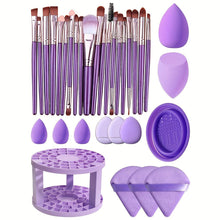 Load image into Gallery viewer, Complete Beauty Toolkit - Luxurious Makeup Brush Set &amp; Holders, Soft Powder Puffs, Versatile Sponges - Shop &amp; Buy
