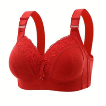 Load image into Gallery viewer, Contrast Lace Wireless Bra, Comfy &amp; Breathable Push Up Bra, Womens Lingerie &amp; Underwear - Shop &amp; Buy
