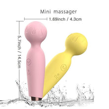 Load image into Gallery viewer, Cordless Silicone Wand Massager, Mini Handheld Massager With 10 Powerful Modes, Rechargeable Body Massager - Shop &amp; Buy
