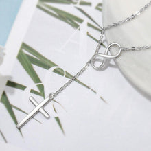 Load image into Gallery viewer, Cross &amp; Infinity Silver Color Pendant Necklace Women Fashion Jewelry Best Christmas Gift for Ladies - Shop &amp; Buy
