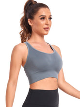 Load image into Gallery viewer, Cross Back Shoulder Strap High Impact Yoga Active Wear Women Padded Seamless Wire Free Removable Cup Tank Top - Shop &amp; Buy
