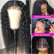 Load image into Gallery viewer, Curly Human Hair Wig Kinky Curly Lace Front Wig 4x4 Lace Closure Wigs PrePlucked with Baby Hair 13x4 Deep Curly Frontal Wigs - Shop &amp; Buy
