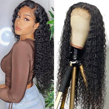 Load image into Gallery viewer, Curly Human Hair Wigs 13x4 Lace Front Human Hair Wigs Jerry Curly 4x4 Lace Closure Wig 150% Bleached Knots Wigs - Shop &amp; Buy
