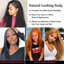 Load image into Gallery viewer, Curly Human Hair Wigs 13x4 Lace Front Human Hair Wigs Jerry Curly 4x4 Lace Closure Wig 150% Bleached Knots Wigs - Shop &amp; Buy
