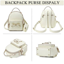 Load image into Gallery viewer, Cute Bow-knot Mini Backpack for Teen Girls with Detachable Coin Pouch Black Purse - Shop &amp; Buy