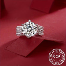 Load image into Gallery viewer, Dazzling 5CT Moissanite Ring in 925 Sterling Silver - Shop &amp; Buy
