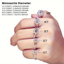 Load image into Gallery viewer, Dazzling Hypoallergenic Moissanite Ring - Premium 925 Sterling Silver - Shop &amp; Buy
